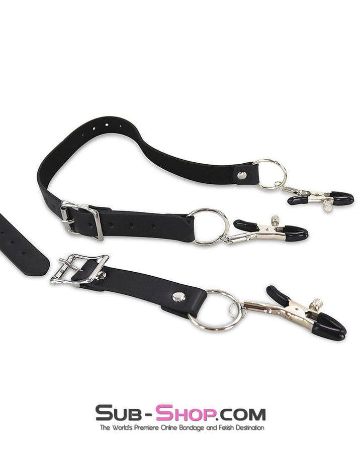 Cuffs 1762MQ      Pussy Spreader Thigh Cuffs with Pussy Clamps