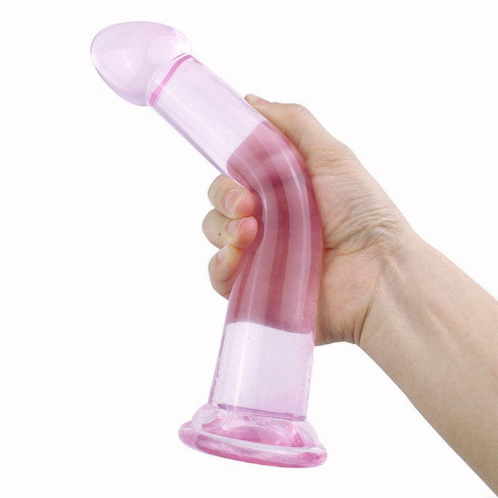 Dildo 0439M  Crystal Suction Cup Base Anal Dildo