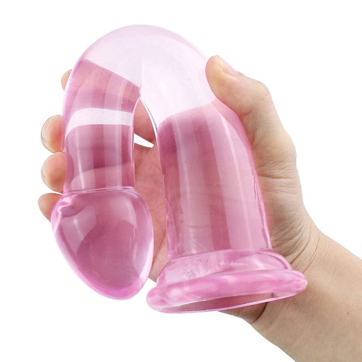 Dildo 0439M  Crystal Suction Cup Base Anal Dildo