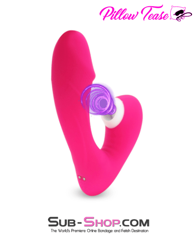 Dildo 0656M      Fierce Clit Suction Vibrating G-Spot Dildo