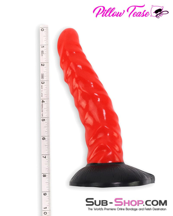 Dildo 4779M      Monster Red Silicone Suction Base Dildo