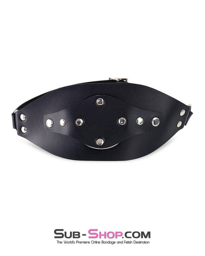 gag 0678DL  Open Ring Panel Penis Gag with Removable Silicone Dildo Gag