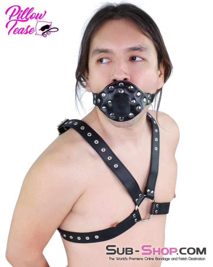 Gags 7196AE      Locking Double Penis Gag with Dildo Extension