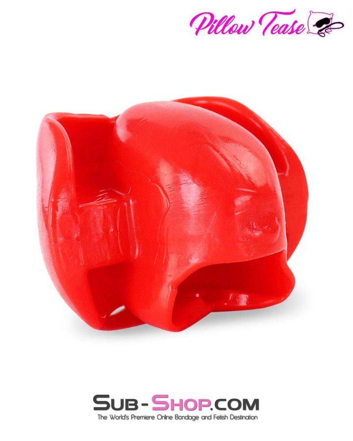 Gags 7391DL  Red Ultra Restrictive Muffling Mouth Bondage Block Gag