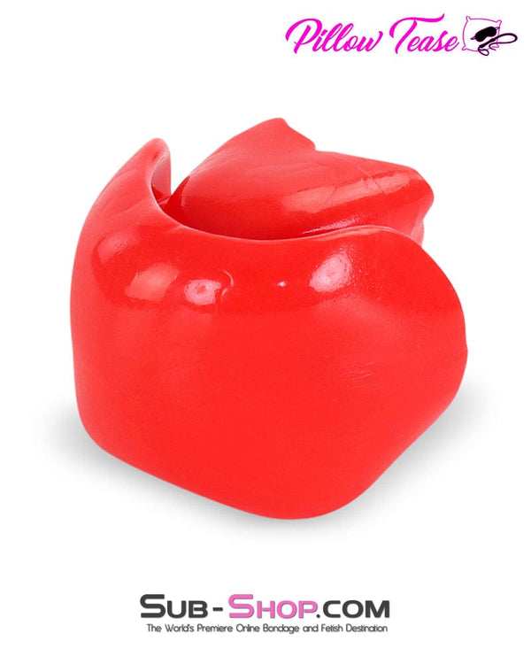 Gags 7391DL  Red Ultra Restrictive Muffling Mouth Bondage Block Gag