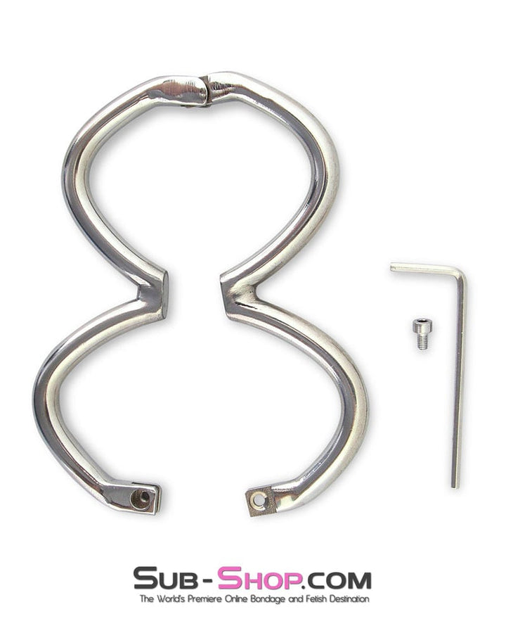 Handcuffs 6904M      Figure 8 Hinged Steel Handcuffs, Large / Extra Large