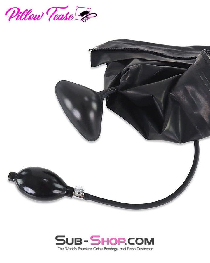Hoods 4790DL      Latex Bondage Hood with Inflatable Gag