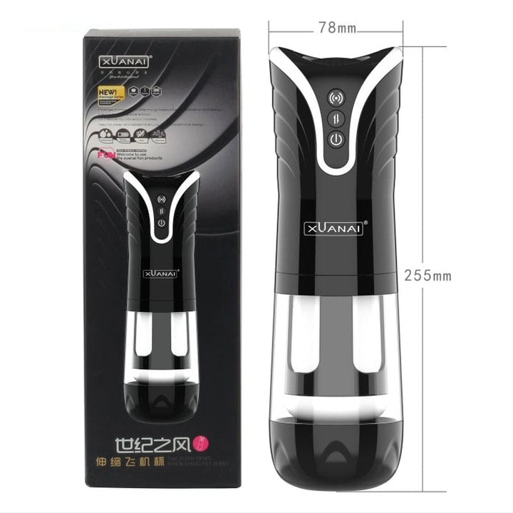 Masturbator 0201M  Realistic Blowjob Thrusting Automatic Rechargeable Waterproof Multifunction Masturbator with Voice