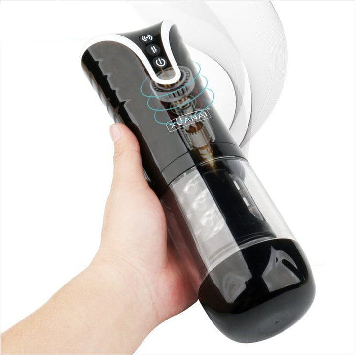 Masturbator 0201M  Realistic Blowjob Thrusting Automatic Rechargeable Waterproof Multifunction Masturbator with Voice