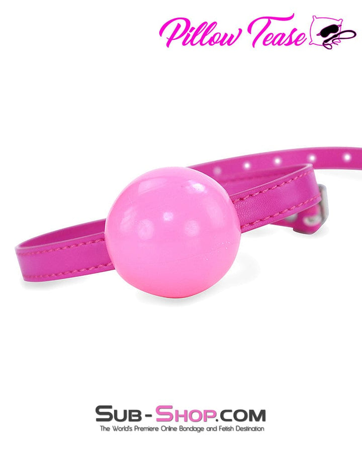 MEGA Deal 6889DL     Pink Rubber Ballgag on Hot Pink Strap - MEGA Deal