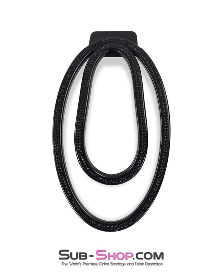 Sissy 0245DL  Black Fufu Clip Feminiizing Chastity Device – Large
