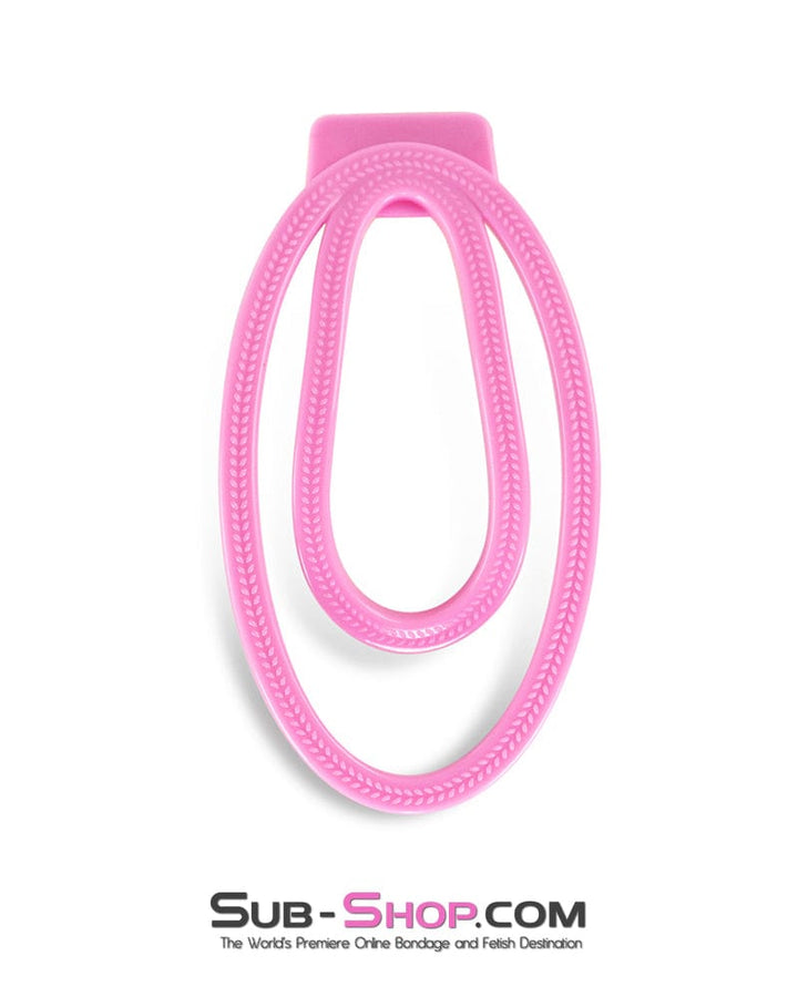 Sissy 0655DL  Pink Fufu Clip Feminiizing Chastity Device - Small