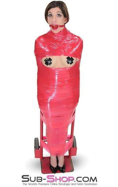 Sissy 5739A-SIS      1,000 ft. Erotic Sissy Bondage Fantasy Wrap, Red