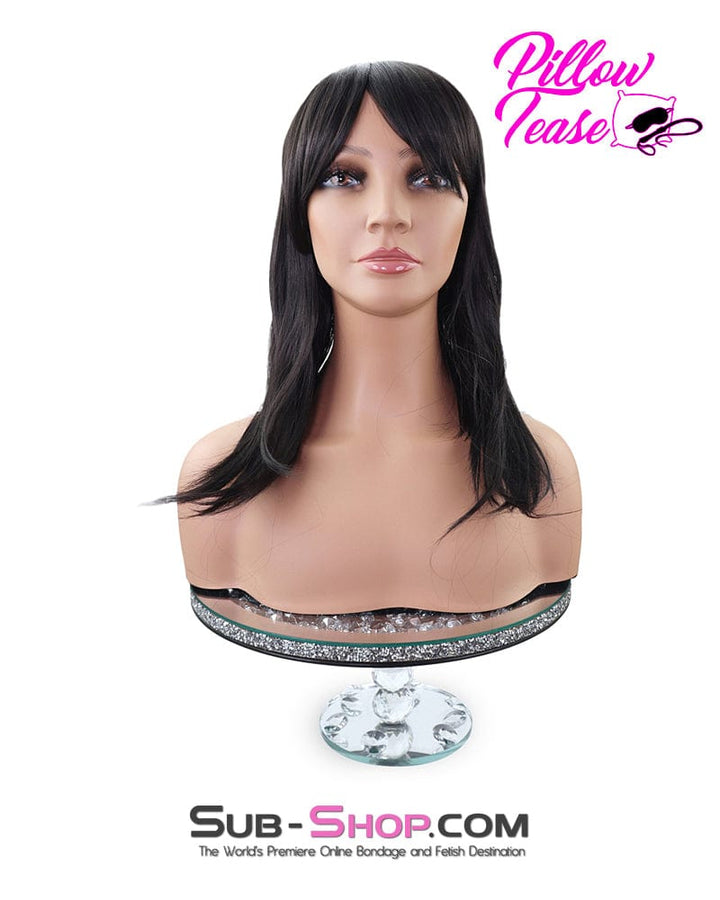 Sissy 9961AE-SIS      Sexy Sissy Natalia 16" Medium Length Black Straight Cosplay Roleplay Wig