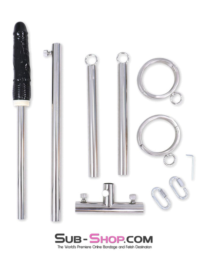 Spreader Bar 9846M      Open Wide Bondage Spreader Bar with Dildo