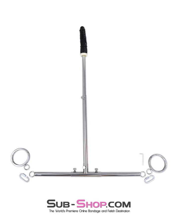 Spreader Bar 9846M      Open Wide Bondage Spreader Bar with Dildo