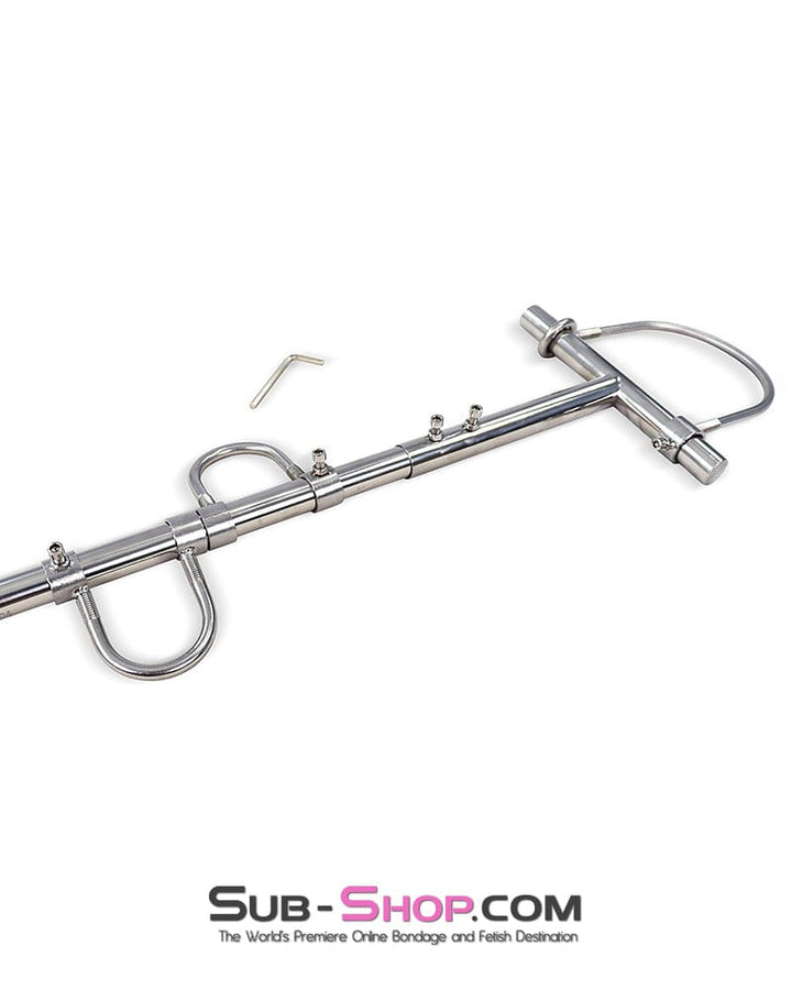 Steel Bondage 9348DL  Steel Bondage Frame with Movable Collar, Wrist and Ankle Cuffs