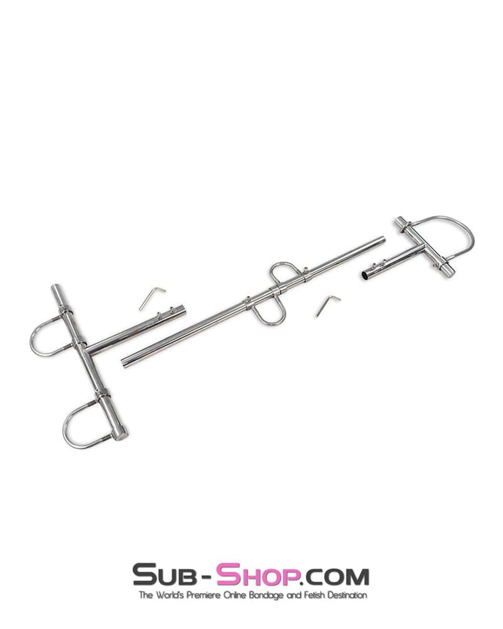 Steel Bondage 9348DL  Steel Bondage Frame with Movable Collar, Wrist and Ankle Cuffs