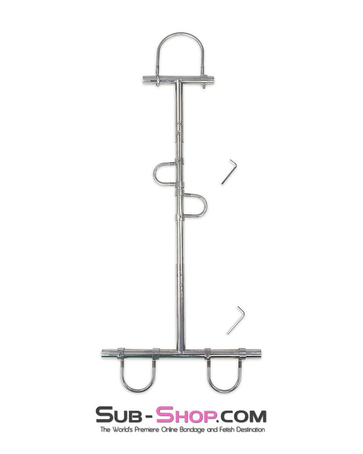 Steel Bondage 9348DL  Steel Bondage Frame with Movable Collar, Wrist and Ankle Cuffs