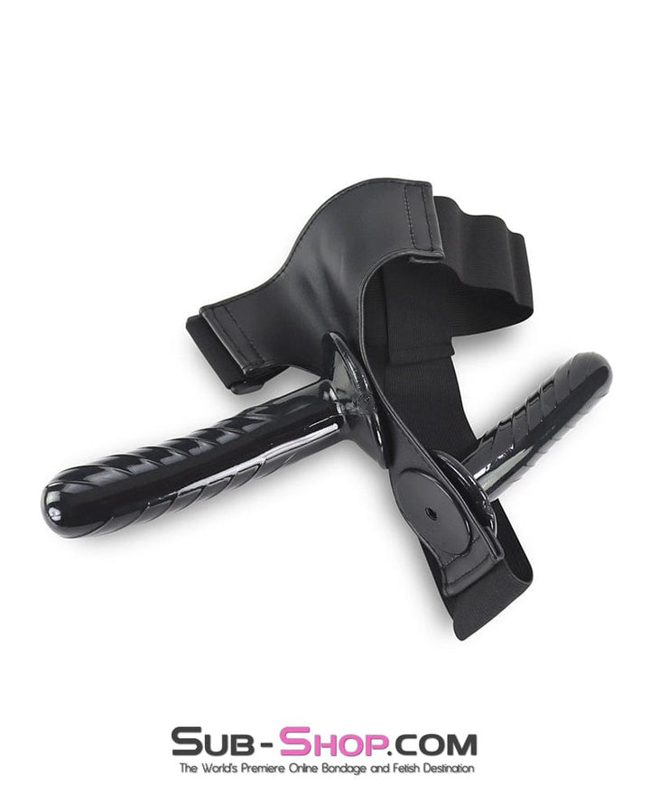 Strap-On Harness 1349DL      Double Strap On Harness with Internal and External Silicone Dildos