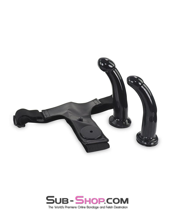 Strap-On Harness 1734DL      Double Strap-On Set with Two Smooth Silicone Dildos