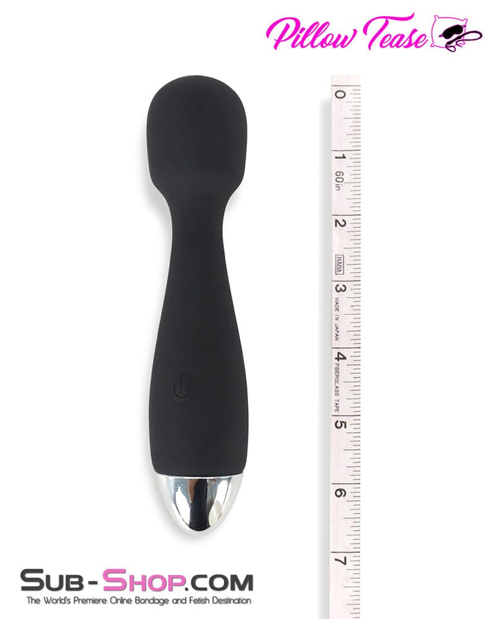Vibrators 4476M      12 Function Waterproof Silicone Demi Wand Vibrator