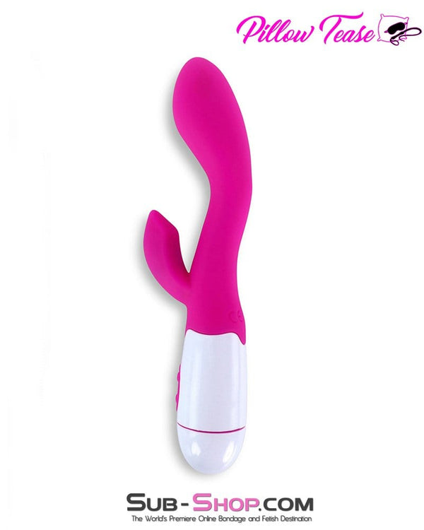Vibrators 7189M      30 Function Pink Silicone Rabbit Waterproof Vibrator