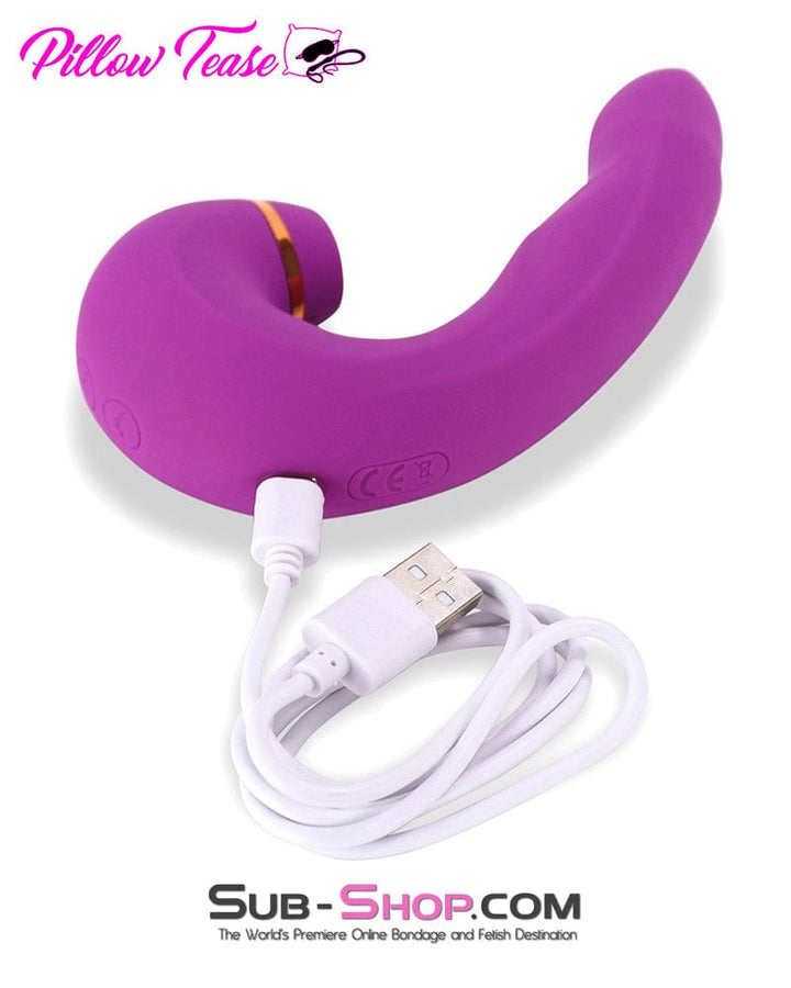 Vibrators 7844M      10 Function Waterproof Rechargeable Silicone Clitoral Sucking & Licking Vibrator