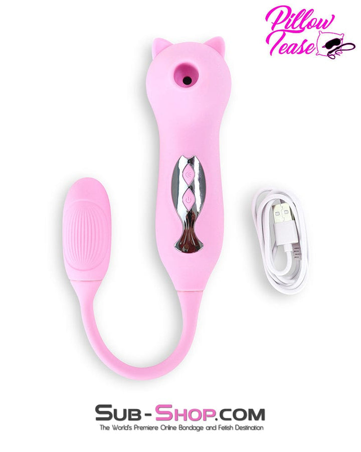 Vibrators 9037M      10 Function 2-In-1 Waterproof Rechargeable Suction Vibrator