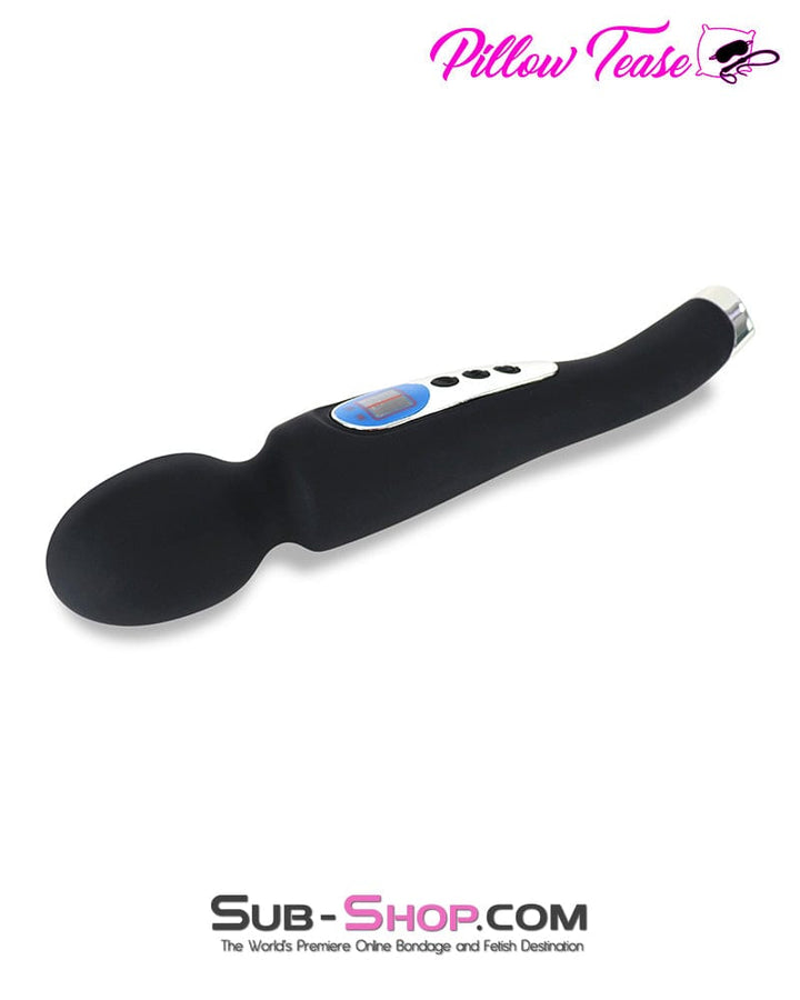 Vibrators 9942M      9 Function with 8 Speeds Silicone Waterproof Rechargeable LCD Wand Vibrator