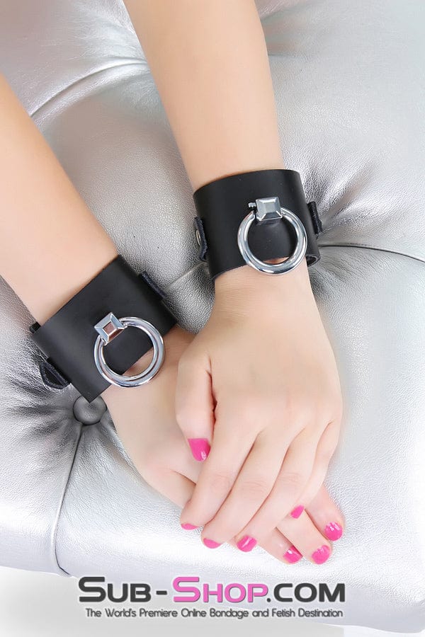 Wrist and Ankle Bondage 7201A      Black Tie-Up Affair Deluxe Wrist Bondage Cuffs