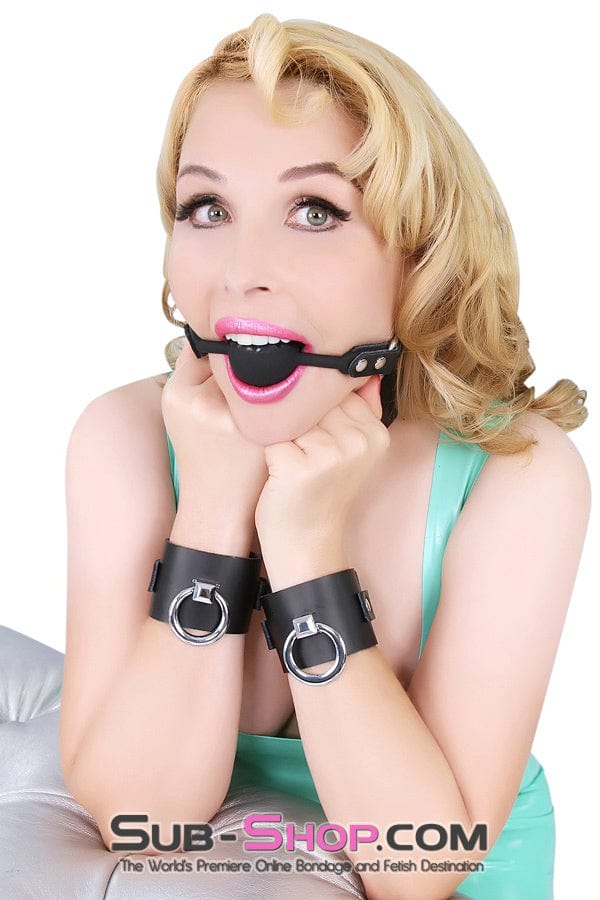 Wrist and Ankle Bondage 7201A      Black Tie-Up Affair Deluxe Wrist Bondage Cuffs