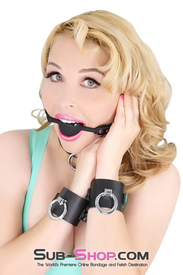 Wrist and Ankle Bondage 7201A      Black Tie-Up Affair Deluxe Wrist Bondage Cuffs