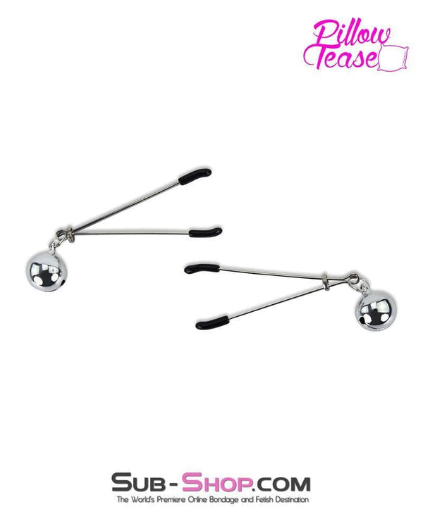 0174MQ-CB      Belle of the Cock and Balls Tweezer Clamps with Jingle Bells For Him   , Sub-Shop.com Bondage and Fetish Superstore