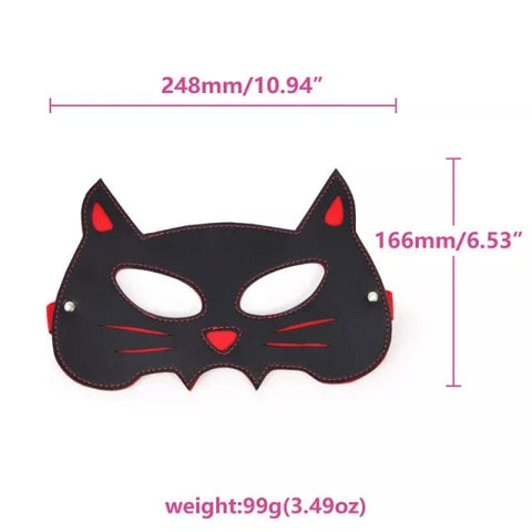 0256DL      Black Cat Domme Cosplay Mask Blindfold   , Sub-Shop.com Bondage and Fetish Superstore