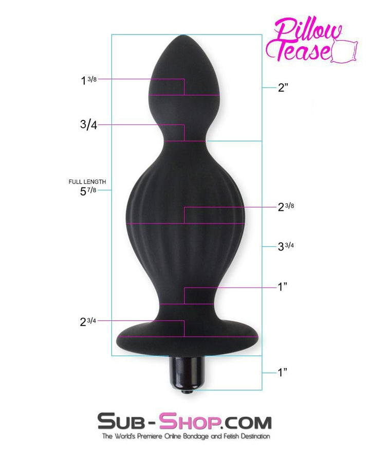 0315E      Genie in a Bottle Vibrating Silicone Huge Butt Plug Butt Plug   , Sub-Shop.com Bondage and Fetish Superstore