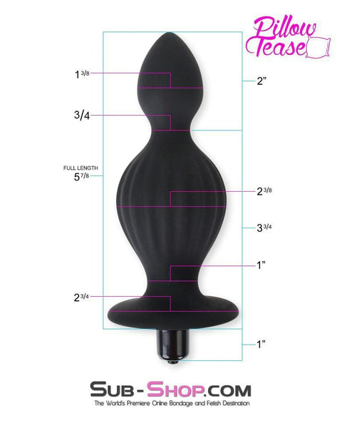 0315E      Genie in a Bottle Vibrating Silicone Huge Butt Plug - MEGA Deal MEGA Deal   , Sub-Shop.com Bondage and Fetish Superstore