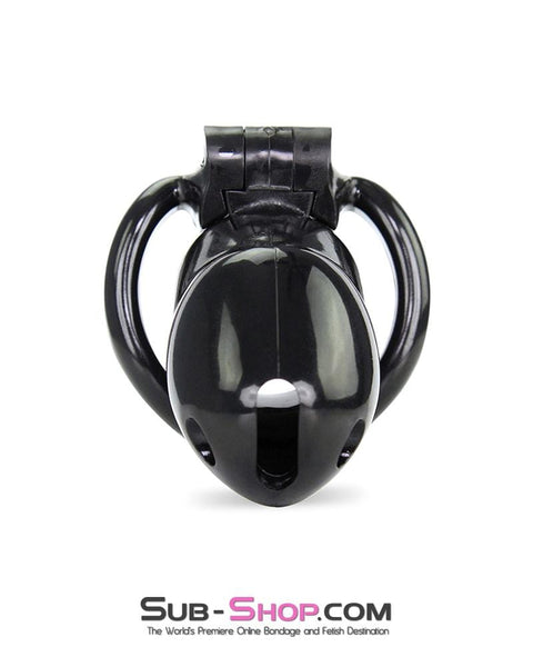 0316AE-SIS      Short Sissy Knight Black Locking Male Tease and Denial Chastity Device Sissy   , Sub-Shop.com Bondage and Fetish Superstore