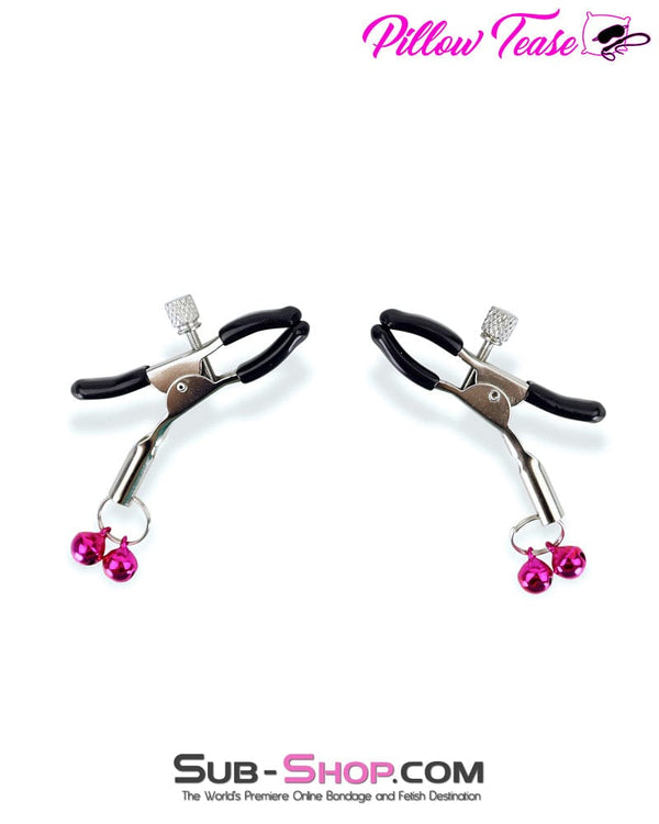 0383M Little Bells Adjustable Rubber Tipped Nipple Clamps Nipple Clamp , Sub-Shop.com Bondage and Fetish Superstore