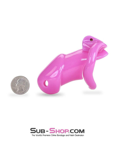 0395AE      Hot Pink Head High Security Male Chastity Sensation Device Chastity   , Sub-Shop.com Bondage and Fetish Superstore
