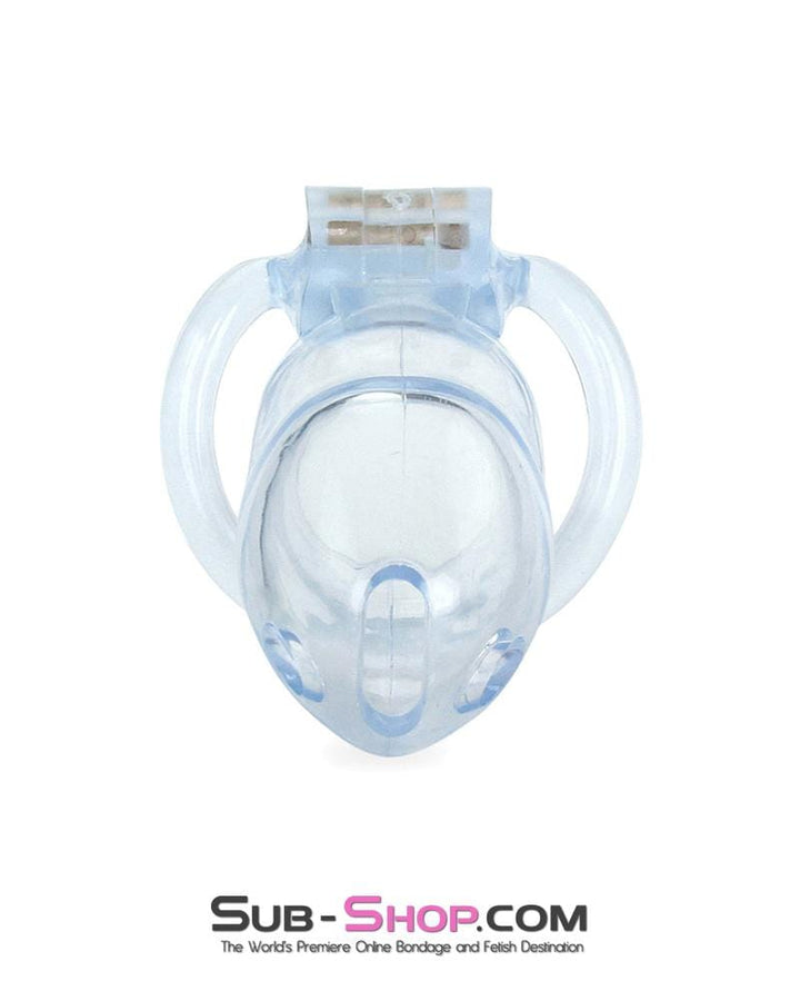 0398AE      Short Exposed in Chastity High Security Keyed Tumbler Locking Male Chastity with 4 Base Cock Ring Sizes Chastity   , Sub-Shop.com Bondage and Fetish Superstore