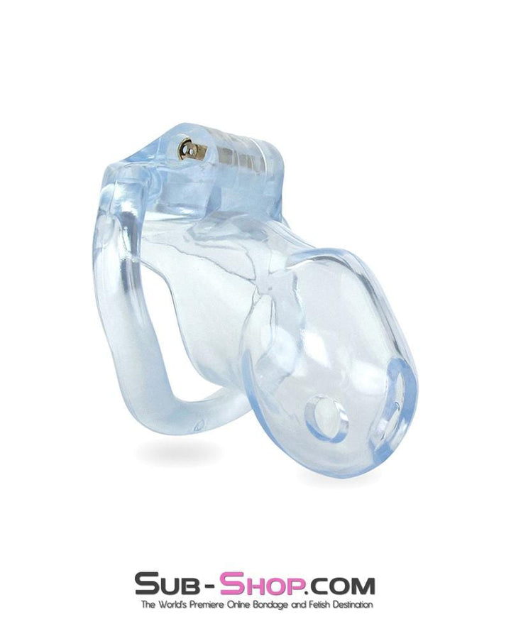 0398AE      Short Exposed in Chastity High Security Keyed Tumbler Locking Male Chastity with 4 Base Cock Ring Sizes Chastity   , Sub-Shop.com Bondage and Fetish Superstore