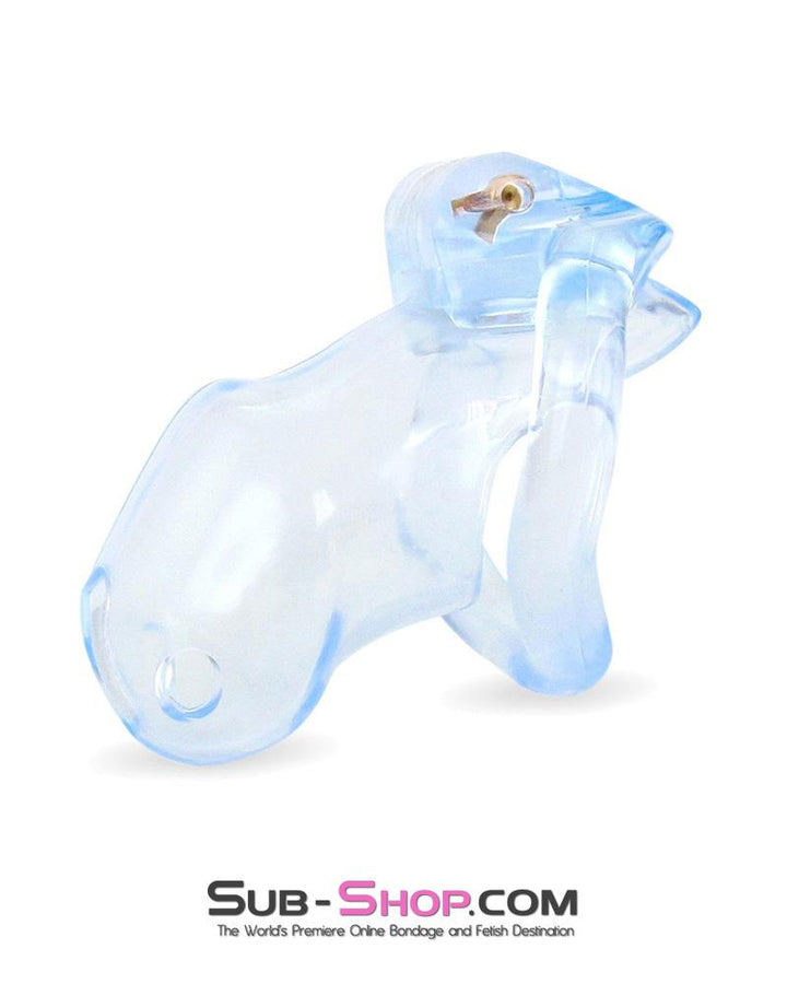 0398AE      Short Exposed in Chastity High Security Keyed Tumbler Locking Male Chastity with 4 Base Cock Ring Sizes Chastity   , Sub-Shop.com Bondage and Fetish Superstore