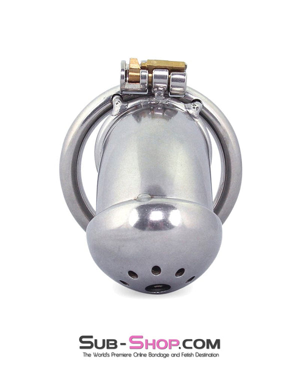 0412M      High Security Locking Stainless Steel Chastity Cage by Alcatraz Chastity - MEGA Deal MEGA Deal   , Sub-Shop.com Bondage and Fetish Superstore