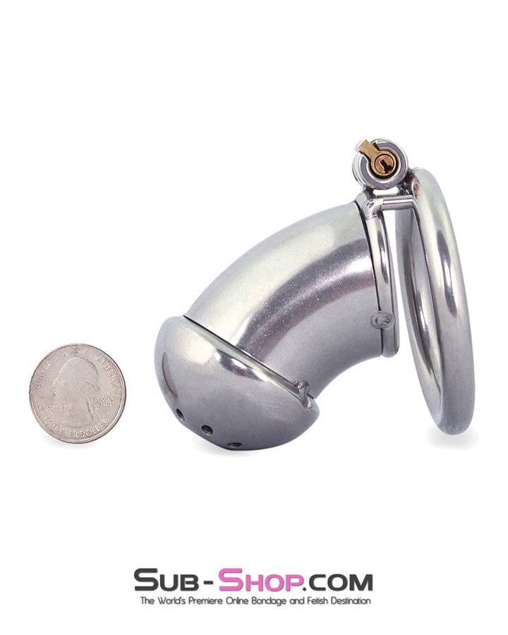 0412M      High Security Locking Stainless Steel Chastity Cage by Alcatraz Chastity - MEGA Deal MEGA Deal   , Sub-Shop.com Bondage and Fetish Superstore