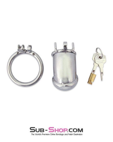 0412M      High Security Locking Stainless Steel Chastity Cage by Alcatraz Chastity Chastity   , Sub-Shop.com Bondage and Fetish Superstore