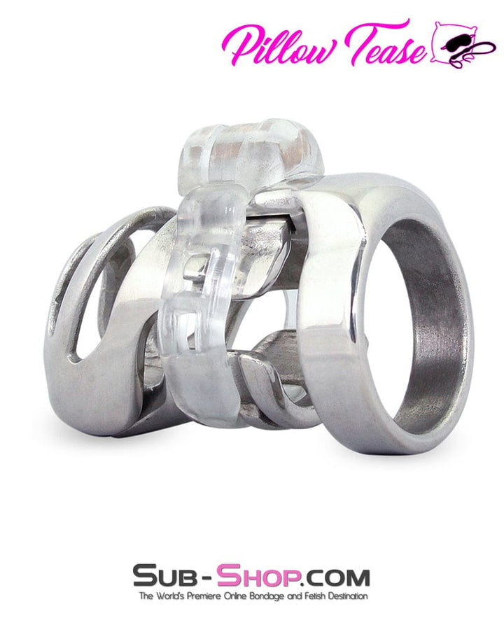 0432M      Short Knight in Shining Armor Steel Cock Cage System Chastity   , Sub-Shop.com Bondage and Fetish Superstore