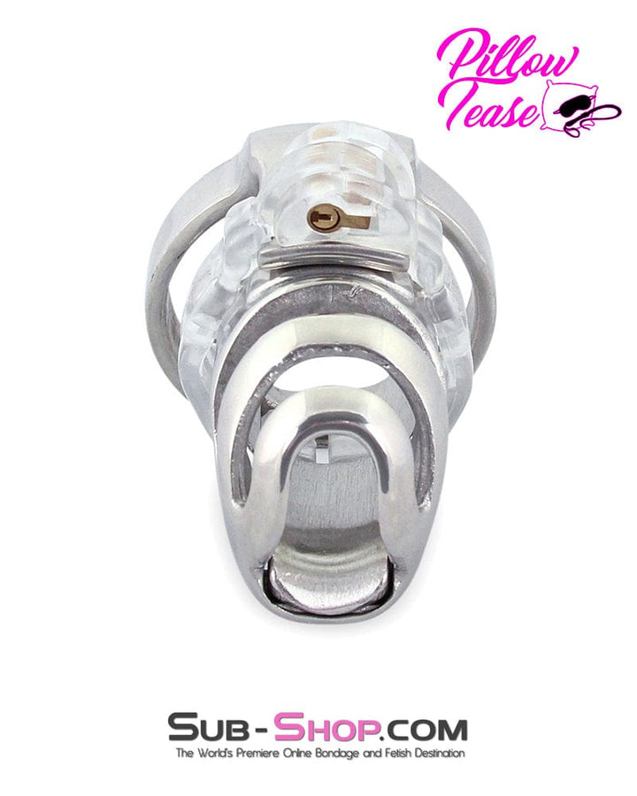 0432M      Short Knight in Shining Armor Steel Cock Cage System Chastity   , Sub-Shop.com Bondage and Fetish Superstore