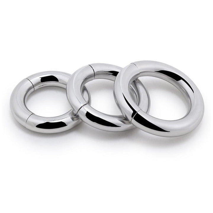 0685M      Babe Magnet Stainless Steel Magnetic Ball Stretcher Ring, Large Cock Ring   , Sub-Shop.com Bondage and Fetish Superstore