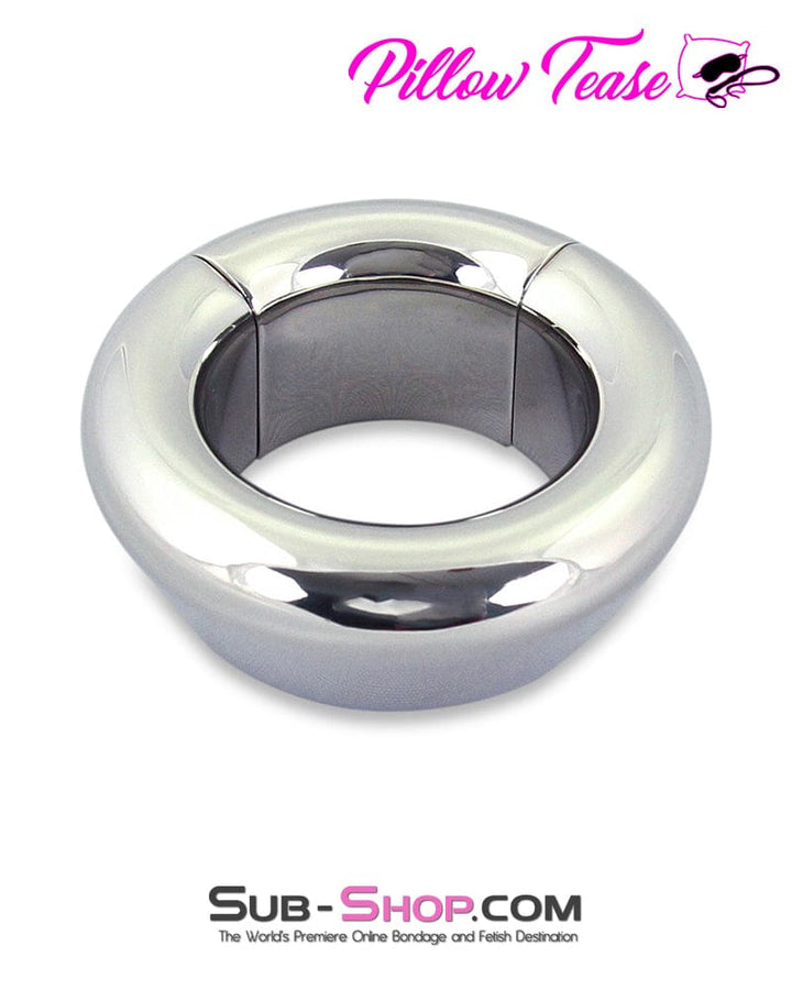 0477M      Half Pound Steel Weighted Cone Magnetic Precision Metal Cock Ring Cock Ring   , Sub-Shop.com Bondage and Fetish Superstore
